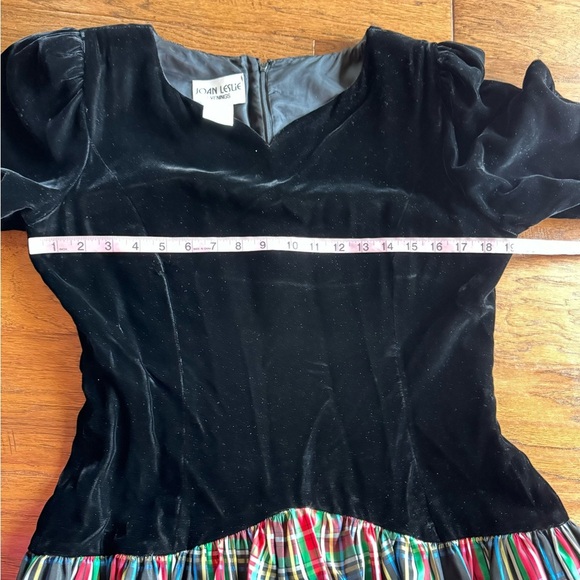 Vintage Joan Leslie‎ Velvet Plaid Christmas Dress - Picture 11 of 16